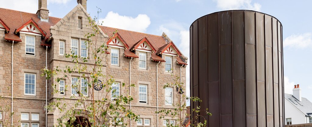 Front view of the college